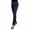 Jeans casual da donna skinny a vita bassa in cotone blu - W26