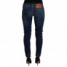 Jeans casual da donna skinny a vita bassa in cotone blu - W26