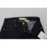 Jeans casual da donna slim fit a vita bassa in cotone blu - W26