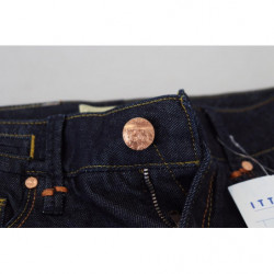 Jeans casual da donna slim fit a vita bassa in cotone blu - W26