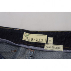 Jeans casual da donna slim fit a vita bassa in cotone blu - W26
