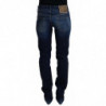 Jeans casual in denim da donna in cotone blu - W26