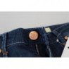 Jeans denim casual da donna slim fit in cotone blu - W26