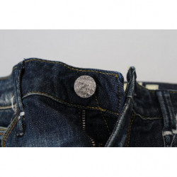 Jeans denim casual da donna slim fit in cotone blu - W26