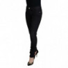 Jeans denim casual da donna slim fit in cotone nero - W26