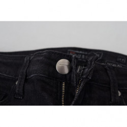Jeans denim casual da donna slim fit in cotone nero - W26