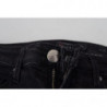 Jeans denim casual da donna slim fit in cotone nero - W26