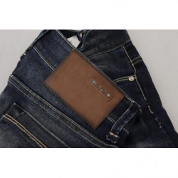 Jeans denim da donna slim fit in cotone lavato blu - W26