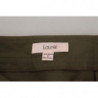 Pantaloni affusolati da donna a vita alta in cotone verde - IT40-S