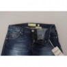 Jeans denim da donna slim fit in cotone lavato blu - W28