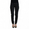 Jeans denim da donna slim fit in cotone nero - W26