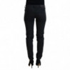 Jeans denim da donna slim fit in cotone nero - W26