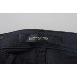 Jeans denim da donna slim fit in cotone nero - W26