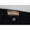 Jeans skinny in denim slim fit a vita media in cotone nero - W28