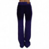 Pantaloni da donna in velluto a coste di cotone viola - W29