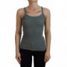 Canotta slim girocollo senza maniche in cotone verde - IT40-S