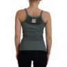Canotta slim girocollo senza maniche in cotone verde - IT40-S