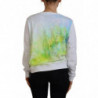 Maglione a maniche lunghe con stampa grafica bianca - IT38-XS