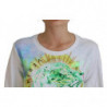 Maglione a maniche lunghe con stampa grafica bianca - IT38-XS