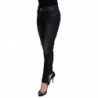 Jeans casual da donna skinny a vita bassa in cotone nero - W27