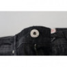 Jeans casual da donna skinny a vita bassa in cotone nero - W27