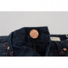 Jeans casual da donna dritti a vita bassa blu - W26