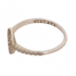 Anello argento 925 trasparente CZ da donna rombo argento - EU50 - US5