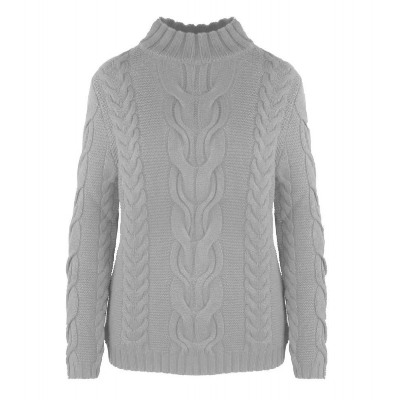 Maglione di lana grigia - XL