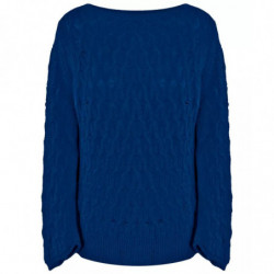 Maglione di lana blu - L