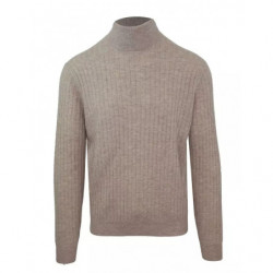 Maglione di lana beige - 3XL