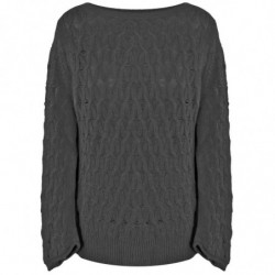 Maglione di lana grigia - XL