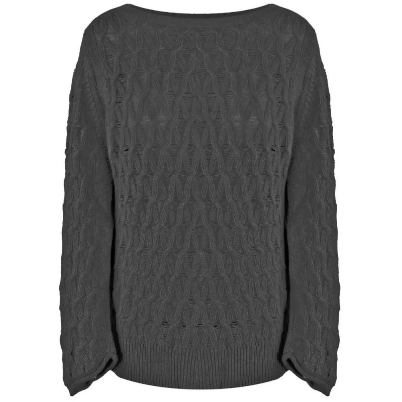 Maglione di lana grigia - XL