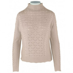 Maglione di lana beige - L