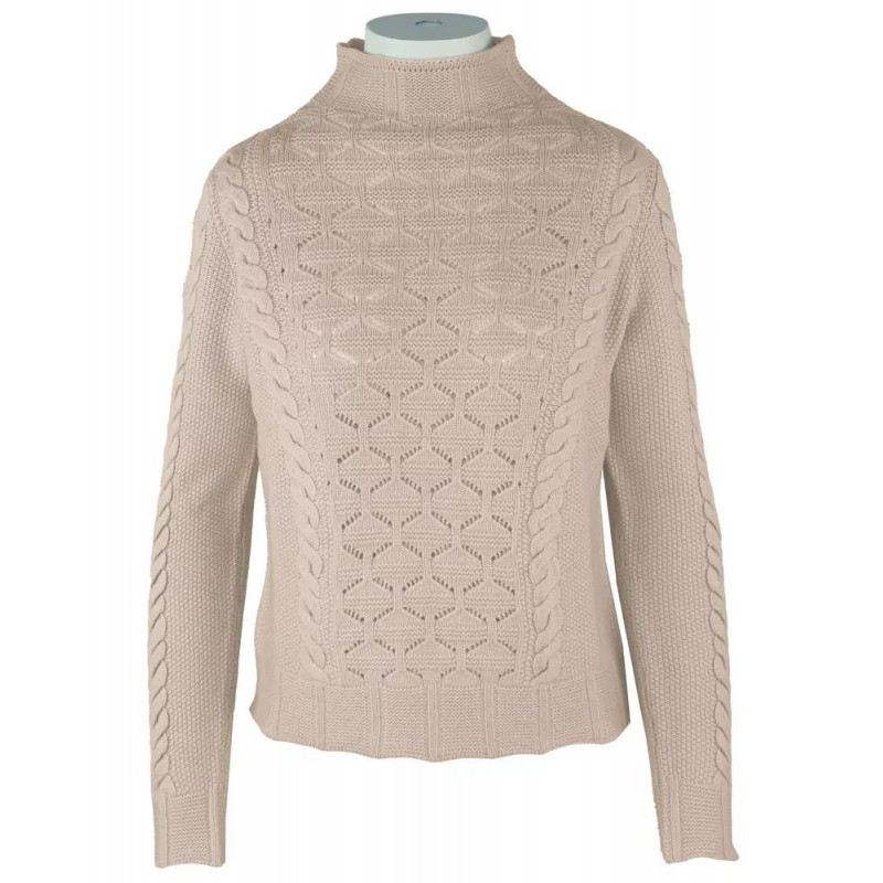 Maglione di lana beige - L