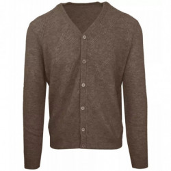 Maglione di lana marrone - 3XL