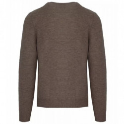 Maglione di lana marrone - 3XL