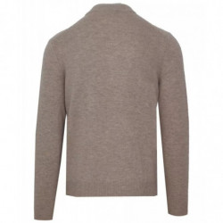 Maglione di lana beige - L
