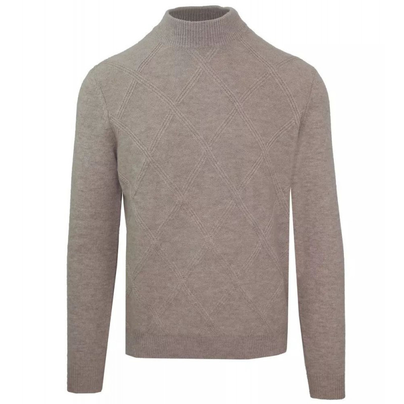 Maglione di lana beige - 3XL