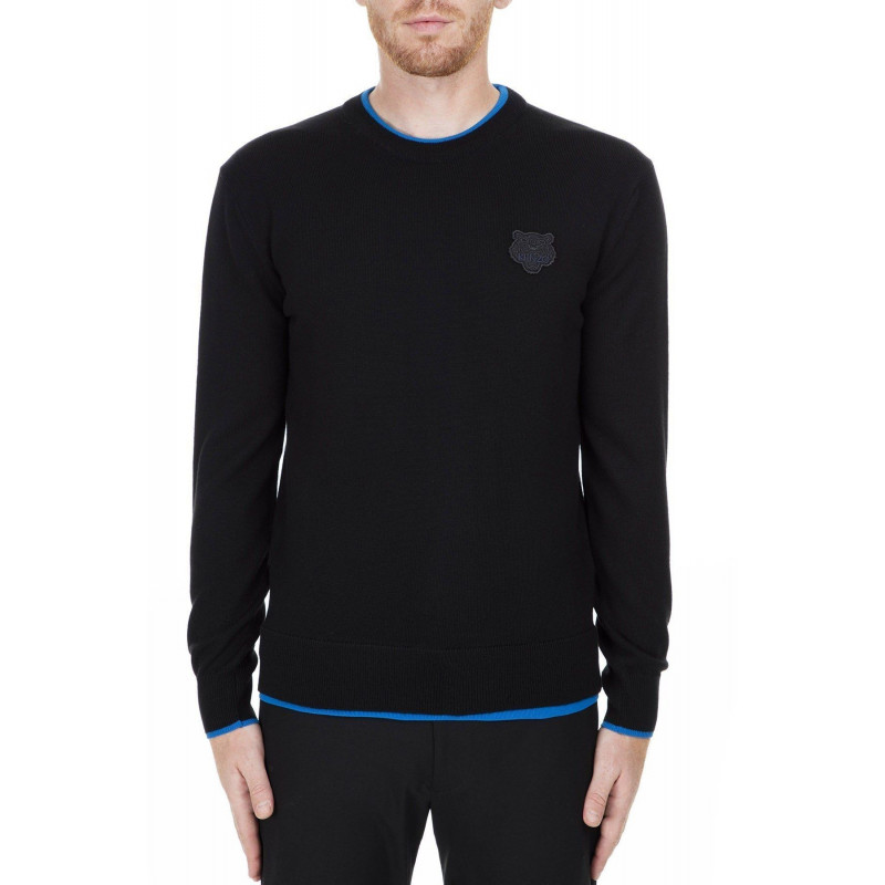 Maglione in cotone nero - S