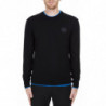 Maglione in cotone nero - S