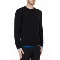 Maglione in cotone nero - S