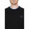 Maglione in cotone nero - S
