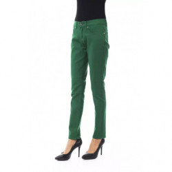Jeans e pantaloni in cotone verde - W25