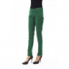 Jeans e pantaloni in cotone verde - W25