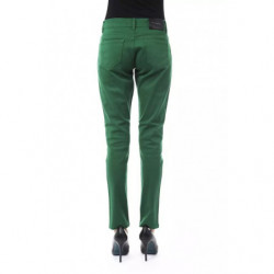 Jeans e pantaloni in cotone verde - W25