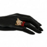 Accessorio beige marchio animali domestici Anello resina ottone dor