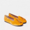 Scarpa piatta in pelle gialla - EU38/US8