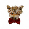 Accessorio beige marchio animali domestici Anello resina ottone dor
