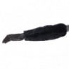 Guanti gomito pelle agnello pelliccia castoro nero - 7-S