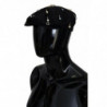 Cappello da uomo strillone decorato in cotone nero - 58 CM-M